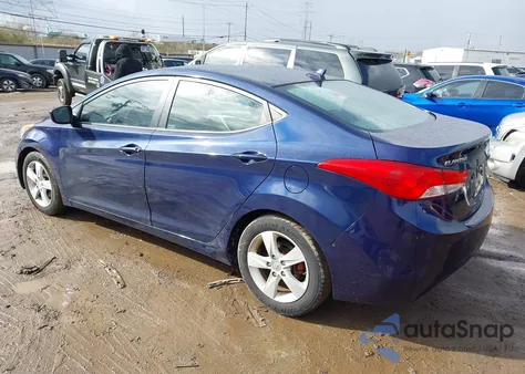 2013 Hyundai Elantra Gls from USA, damaged, VIN 5NPDH4AE3DH232127
